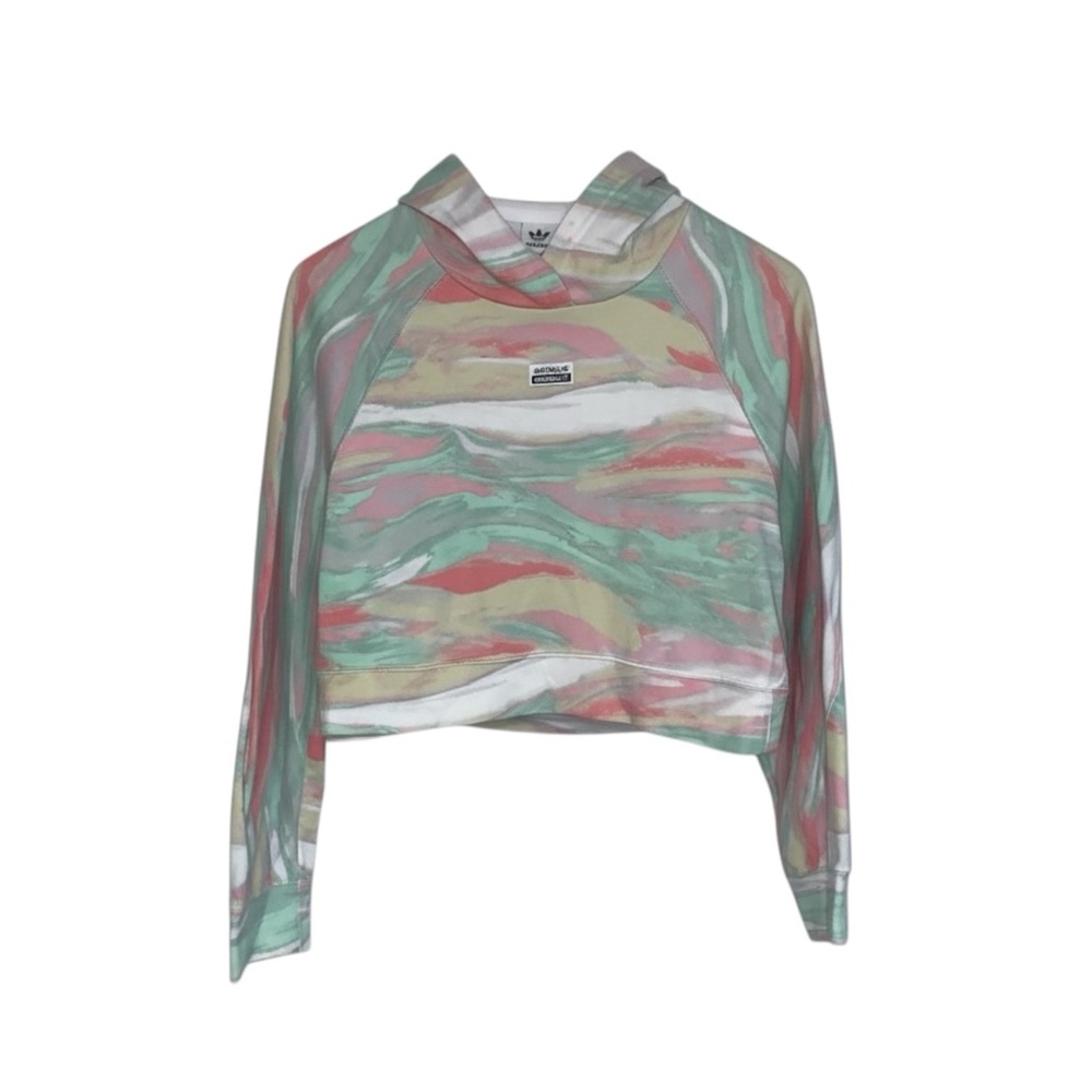 Adidas Originals Crop Hoodie Women's Size XS Multicolour